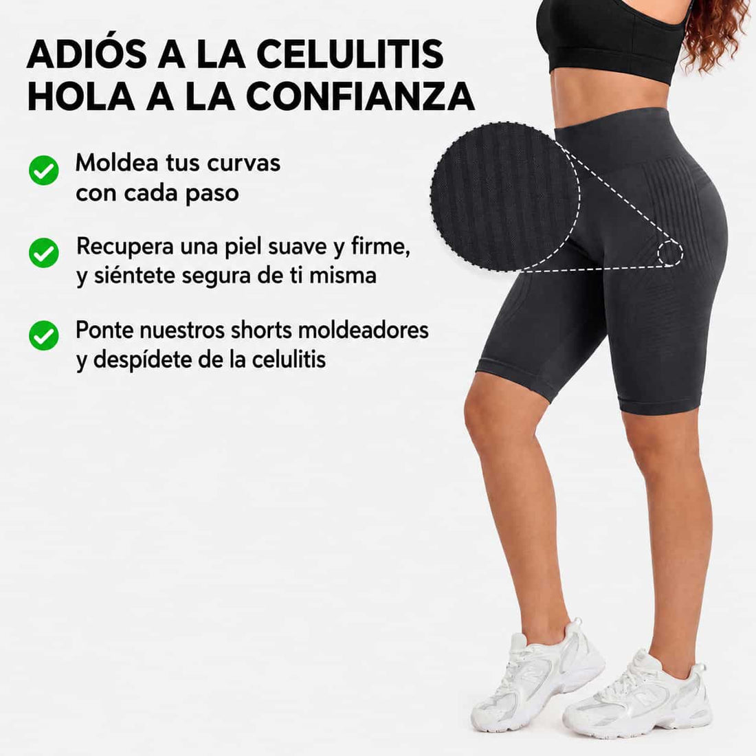 Leggings Cortos Aurebee — Push Up Natural y Cintura Alta