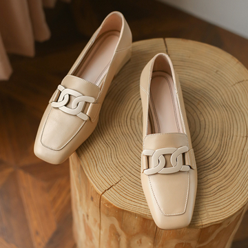 Mocassim Feminino Ortopédico Bella de Couro - Salto ConfortPlus