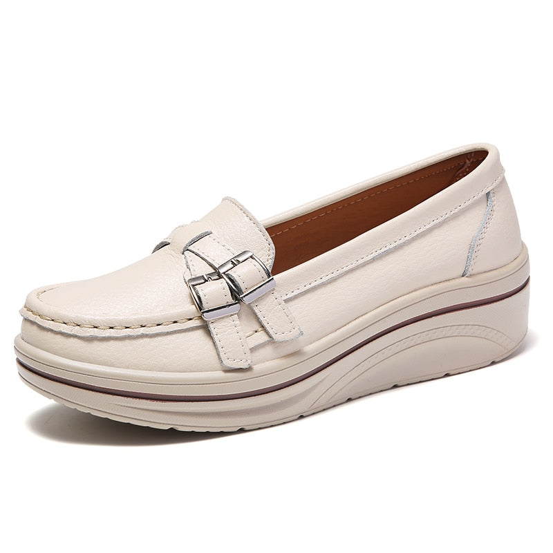 Mocassim Feminino Ortopédico Victoria em Couro