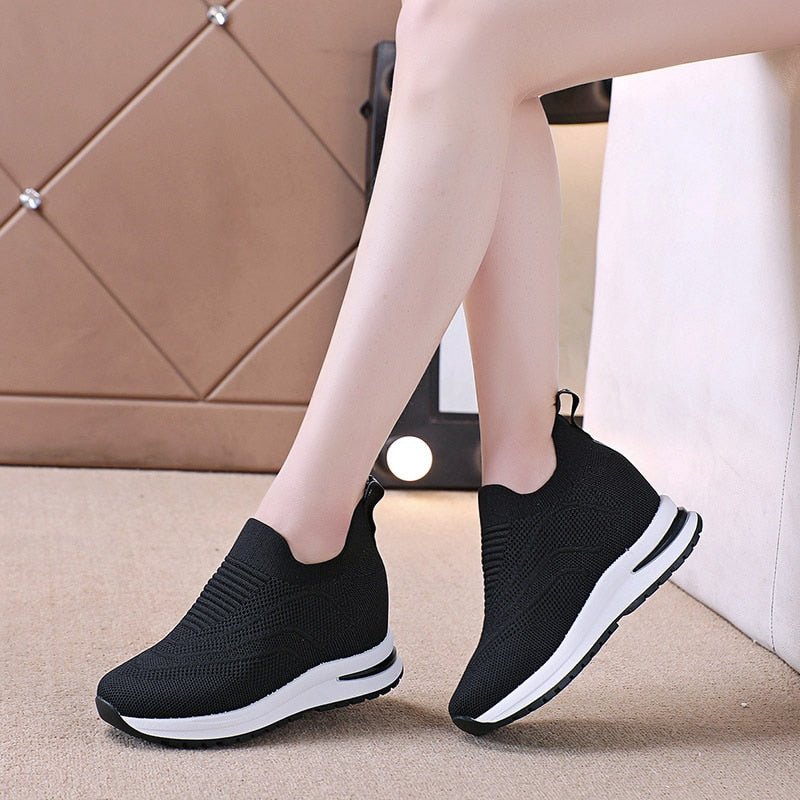 Tênis Feminino Elegance Plataforma Mega Confortável