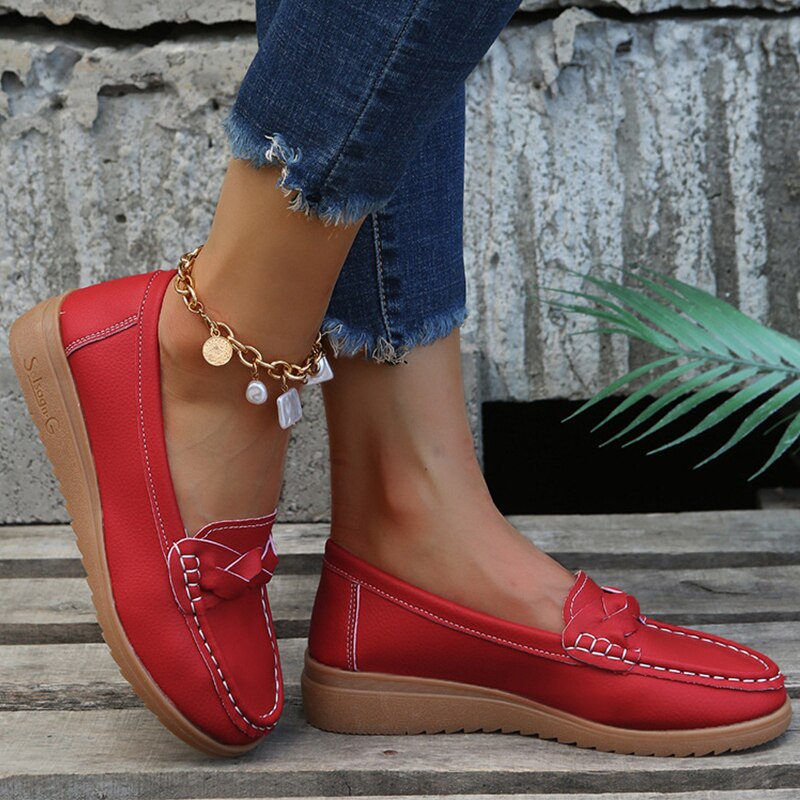 Mocassim Feminino Arabella em Couro